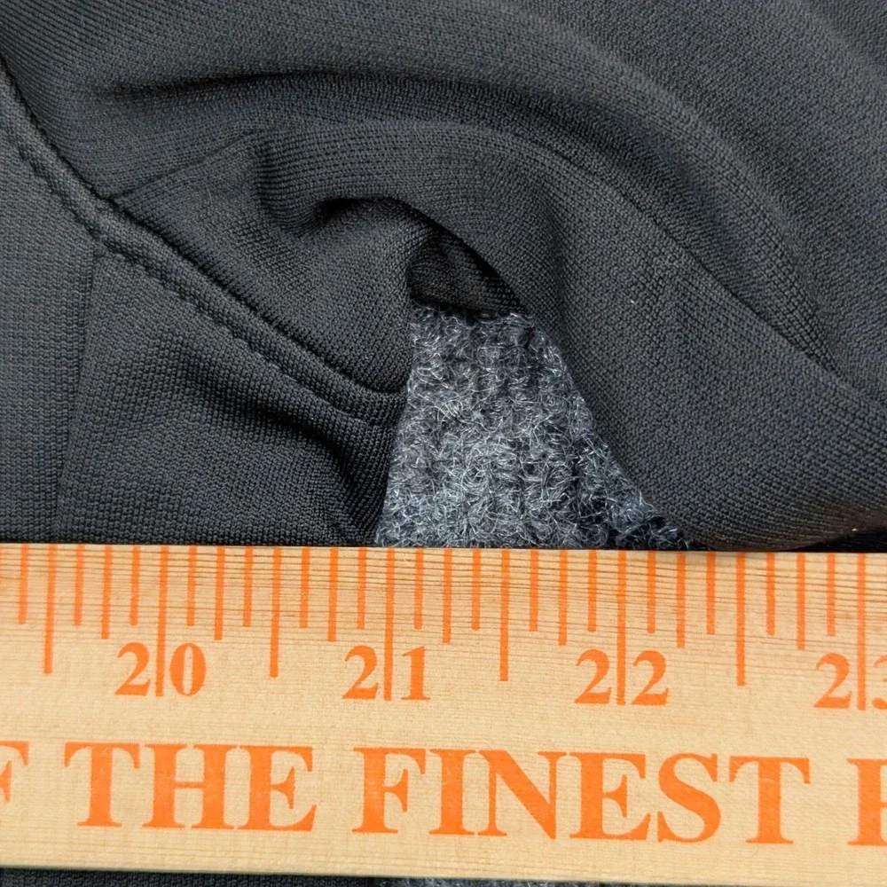 The North Face Mens Full Zip Fleece Jacket Black Mock Neck Size Medium SKU 611